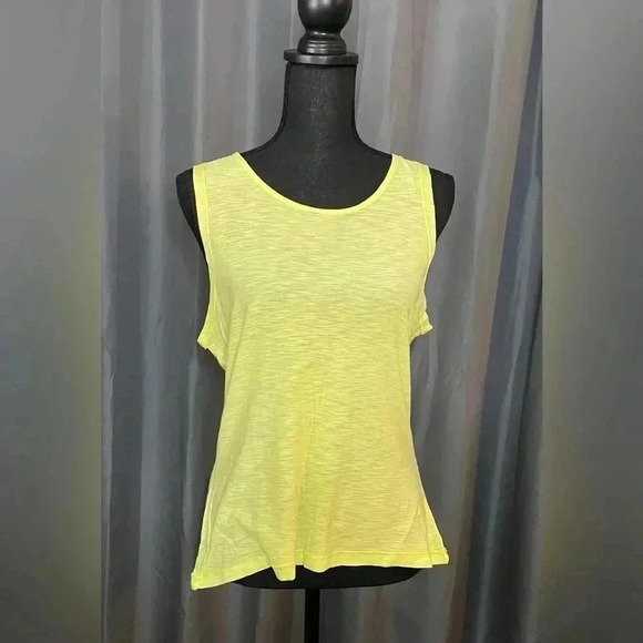 Mono B Tops - Mono B Be True Tank Top, Light Lime, NWT